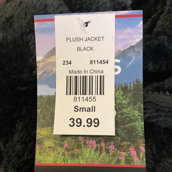 Swiss Alps Plush Jacket Black - Picture 6 of 6